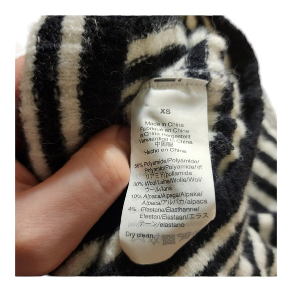 Madewell Colette Sweater in Leamore Stripe size xs wool blend - Picture 5 of 7